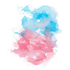 Watercolor texture with brush strokes