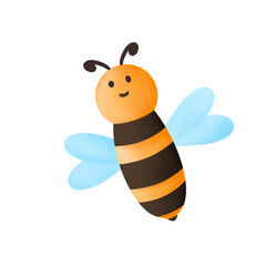 cute yellow bee design drawing 