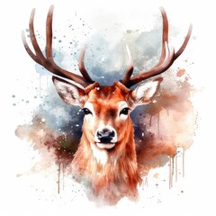 deer with a background