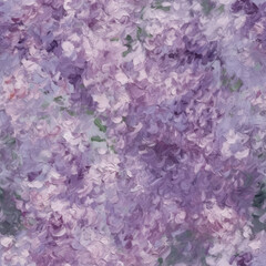Impressionistic seamless tile - Lilac - AI Generated