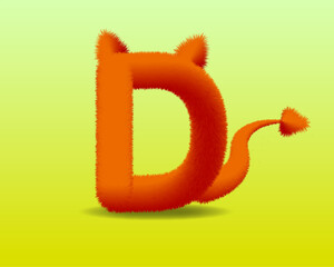 alfabet icon oranye color