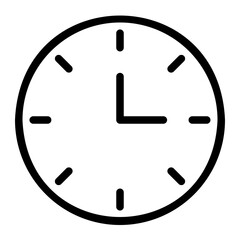 clock line icon