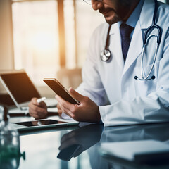 Telehealth Solutions: Medical Doctor Consulting Patients' Health Using a Mobile Digital Tablet