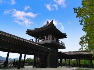 Obraz premium Tsz Shan Monastery religious tourism place. Tsz Shan Monastery is a large Buddhist temple located in Tung Tsz, Tai Po District, Hong Kong.
