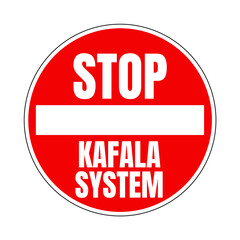 Stop Kafala system symbol icon