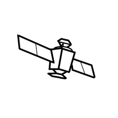 satellite space hand drawn doodle 