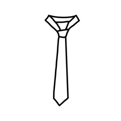 necktie men fashion hand drawn doodle 