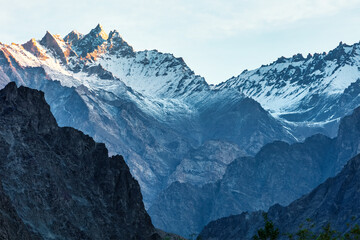 Karakoram Mountains  beautiful landscape,Turtuk a beautiful small village,Leh,Ladakh,northern India,