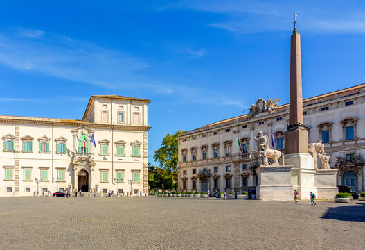 Quirinale palace in Rome, Italy (official residence of president of Italy)