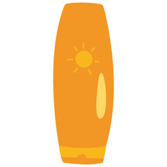 Sunscreen 2 Beach Days Color 2D Illustrations