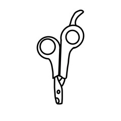 nail cut pet hand drawn doodle 