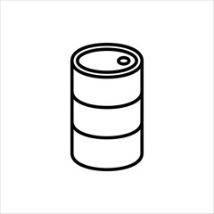 Barrels of waste vector illustration. Biohazard waste, Radioactive waste. barrels icon for web design vector illustration on white background. 