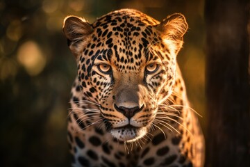 Powerful Jaguar Starring with Piercing Eyes
