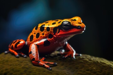Fototapeta premium Poisonous Dart Frog a Colorful Rainforest Amphibian