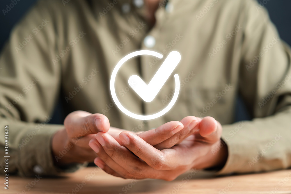 Poster checklist quality management with quality assurance or qa and quality control or qc and improvement.