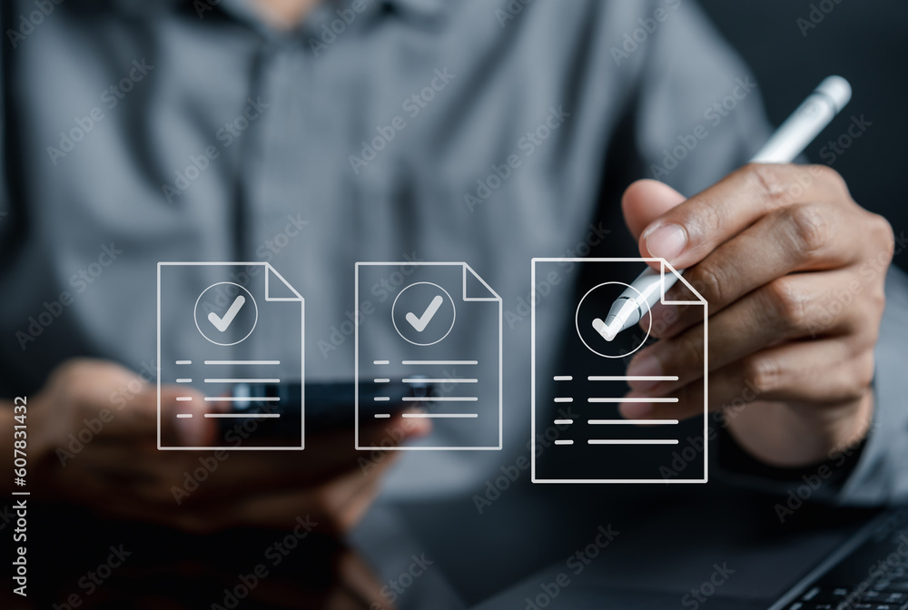 Poster checklist quality management with quality assurance or qa and quality control or qc and improvement.