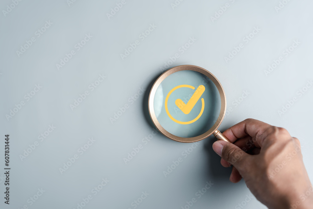 Poster Checklist Quality management with Quality Assurance or QA and Quality Control or QC and improvement. Standardization, certification. Compliance to regulations service and standards.
