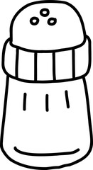 Salt and Pepper Bottle hand draw