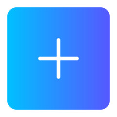 Obraz premium add gradient icon