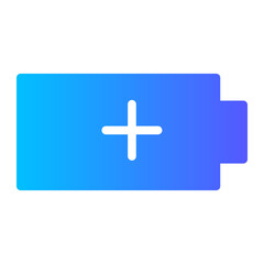 Obraz premium battery gradient icon