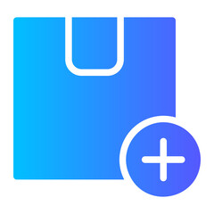 Obraz premium box gradient icon