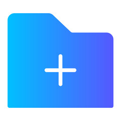 Fototapeta premium new folder gradient icon