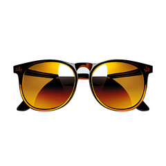 Sunglass front view clip art white background  Ai generated image