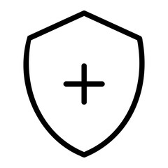 shield line icon
