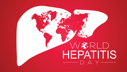 World Hepatitis Day vector logo icon illustration template design. banner design template Vector illustration background design.