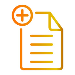new document gradient icon