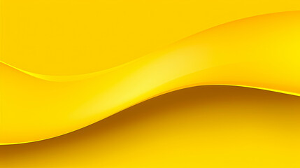 Yellow Smooth Abstract Lines Background. AI generative.