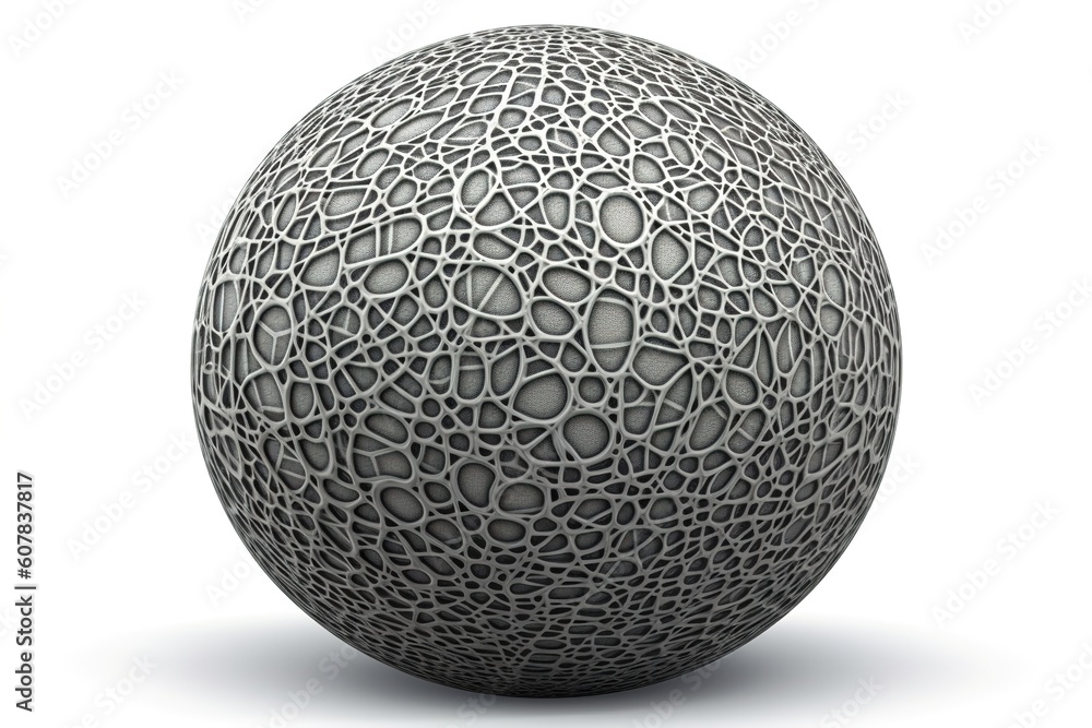 Poster sphere isolated on white background. generated by ai.