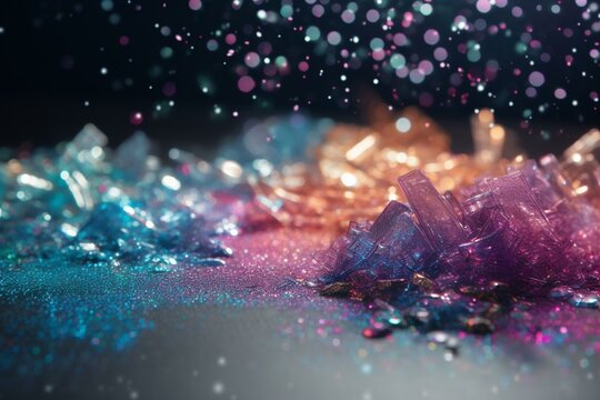 background image with glitter Generative AI