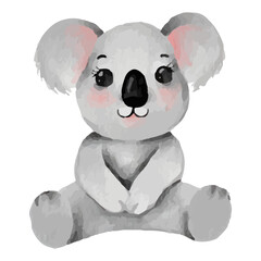 Cute Cartoon Koala, Lazy koalas Clip art Element Transparent Background