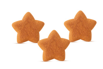 Three cookie star