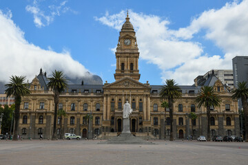 Fototapeta na wymiar The city hall of Cape Town on South Africa