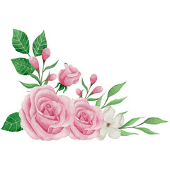 Flower bouquet, floral Clip art Element Transparent Background