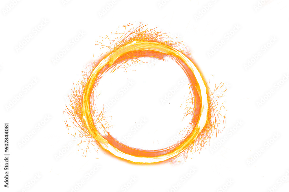 Poster circle light frame transparent background isolate on transparent background png file