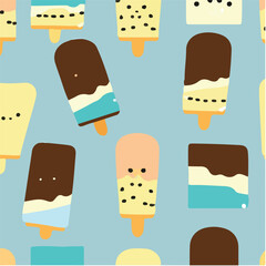 cute simple semifreddo pattern, cartoon, minimal, decorate blankets, carpets, for kids, theme print design
