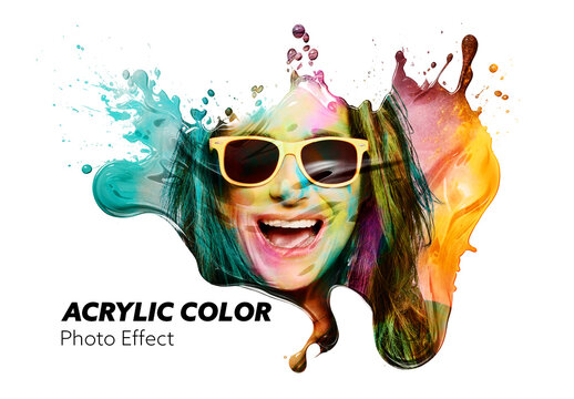 Acrylic Color Effect