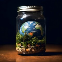 in a jar