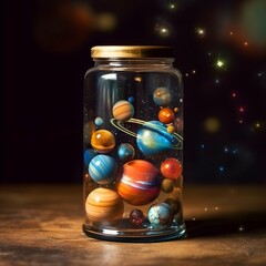 in a jar