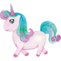 Unicorn Clip art Element Transparent Background