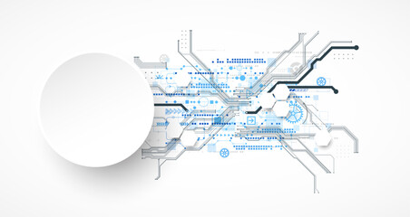 Abstract background on technological and scientific topics. CPU concept.
