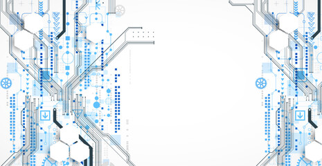 Abstract background on technological and scientific topics. CPU concept.