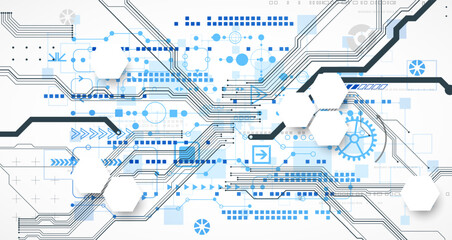 Abstract background on technological and scientific topics. CPU concept.
