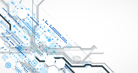 Abstract background on technological and scientific topics. CPU concept.