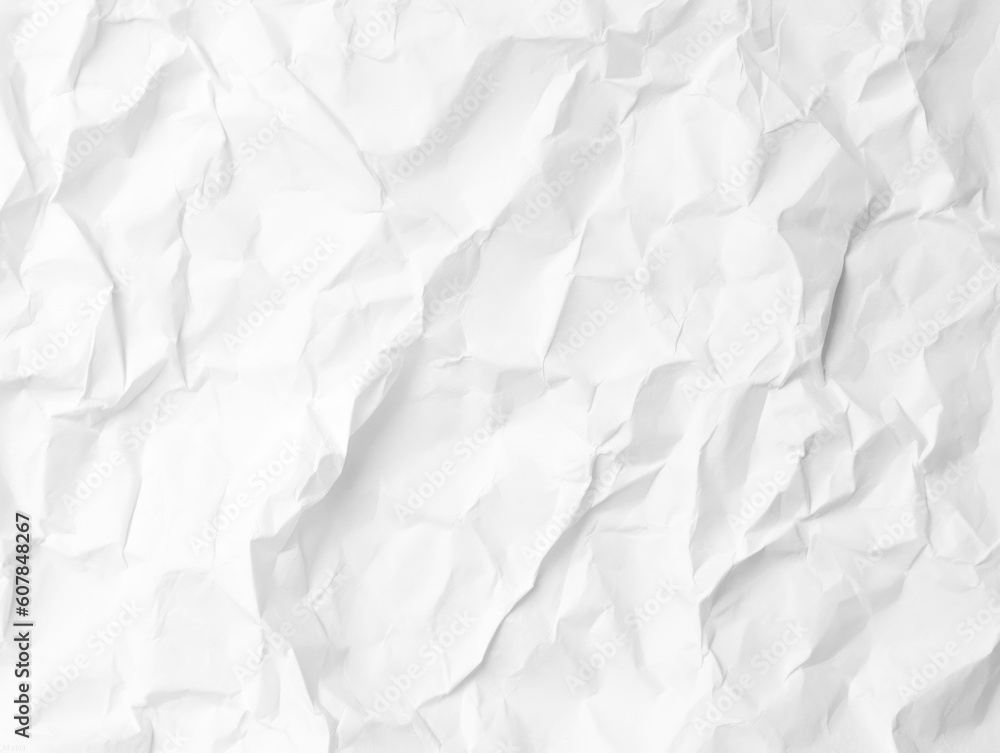 Aufkleber texture of white paper is crumpled. Background for various purposes backdrop for display