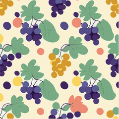 cute simple grapes pattern, cartoon, minimal, decorate blankets, carpets, for kids, theme print design
