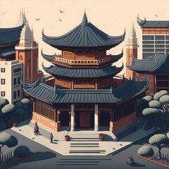 A building in Beijing